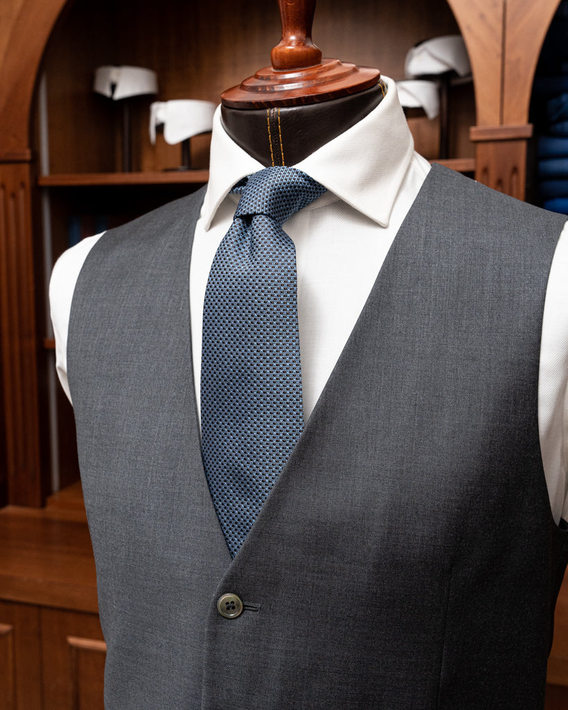 Ash Grey Giotto Suit with Vest