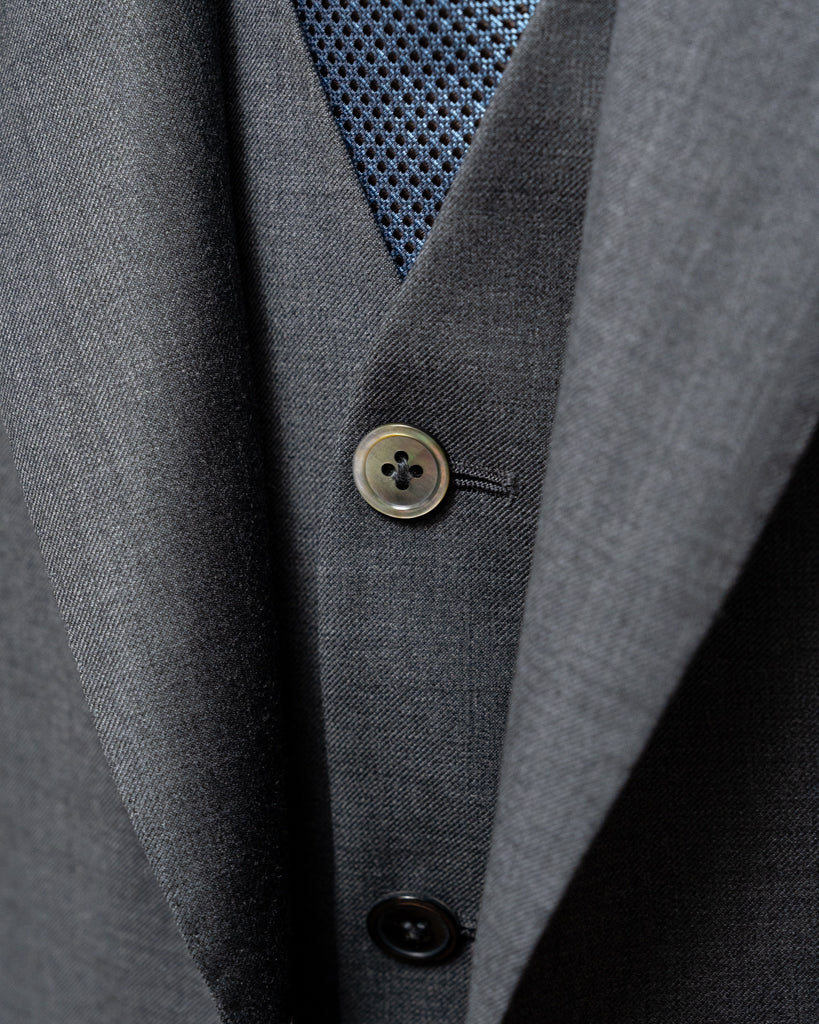 Ash Grey Giotto Suit with Vest