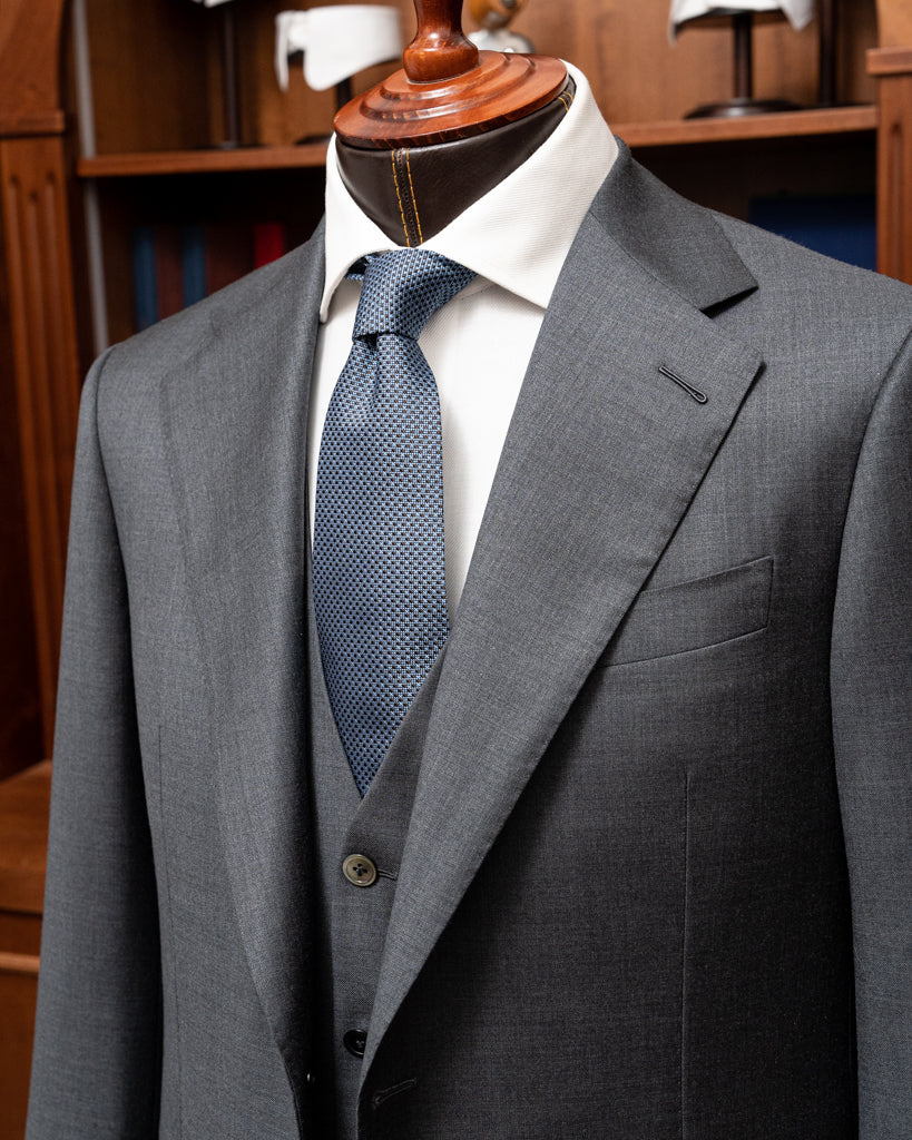 Ash Grey Giotto Suit with Vest