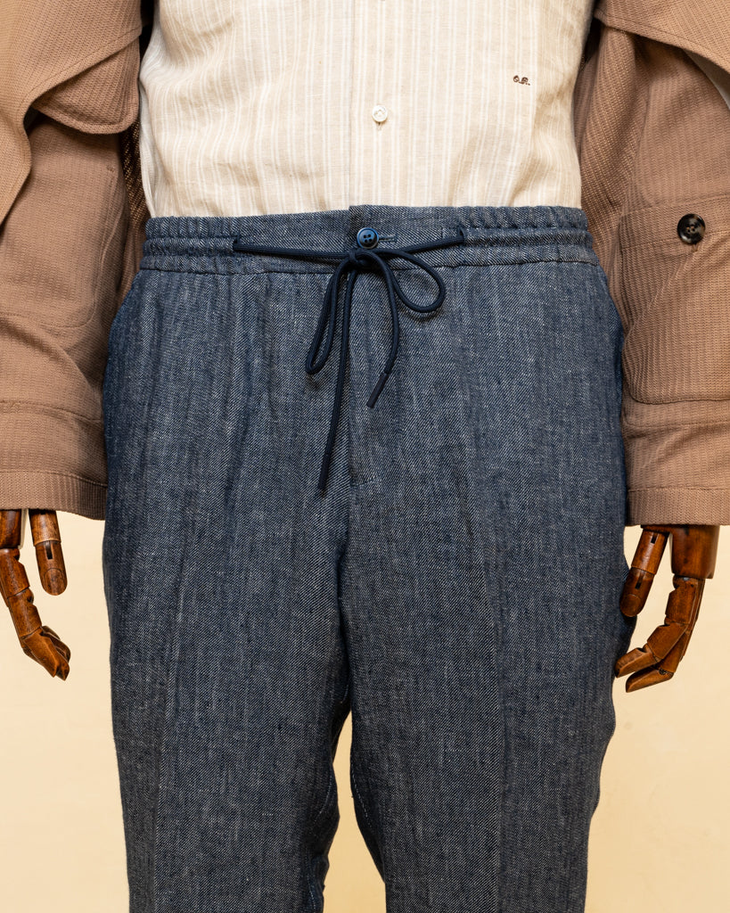 Pantalone Casual Blu Denim