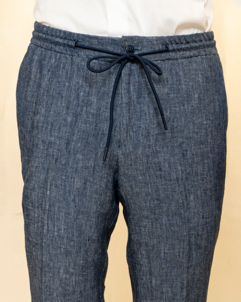 Pantalone Casual Blu Denim