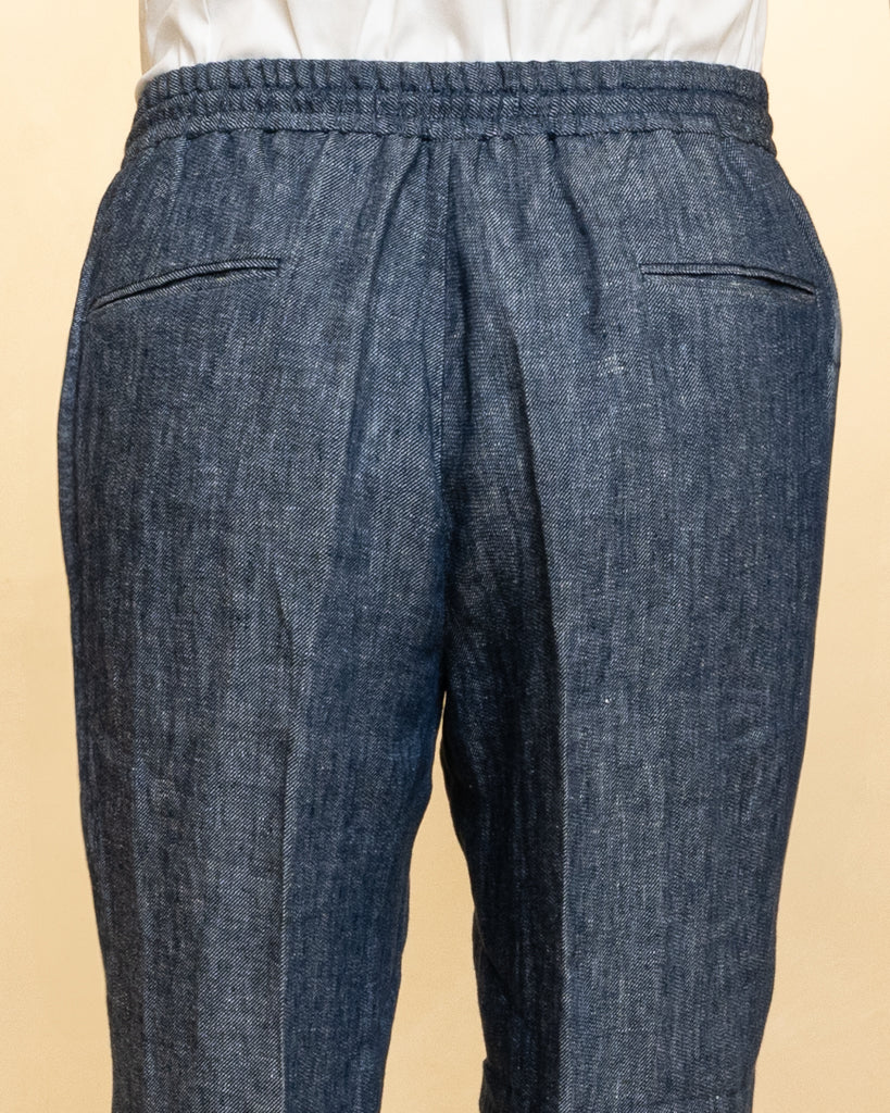 Pantalone Casual Blu Denim