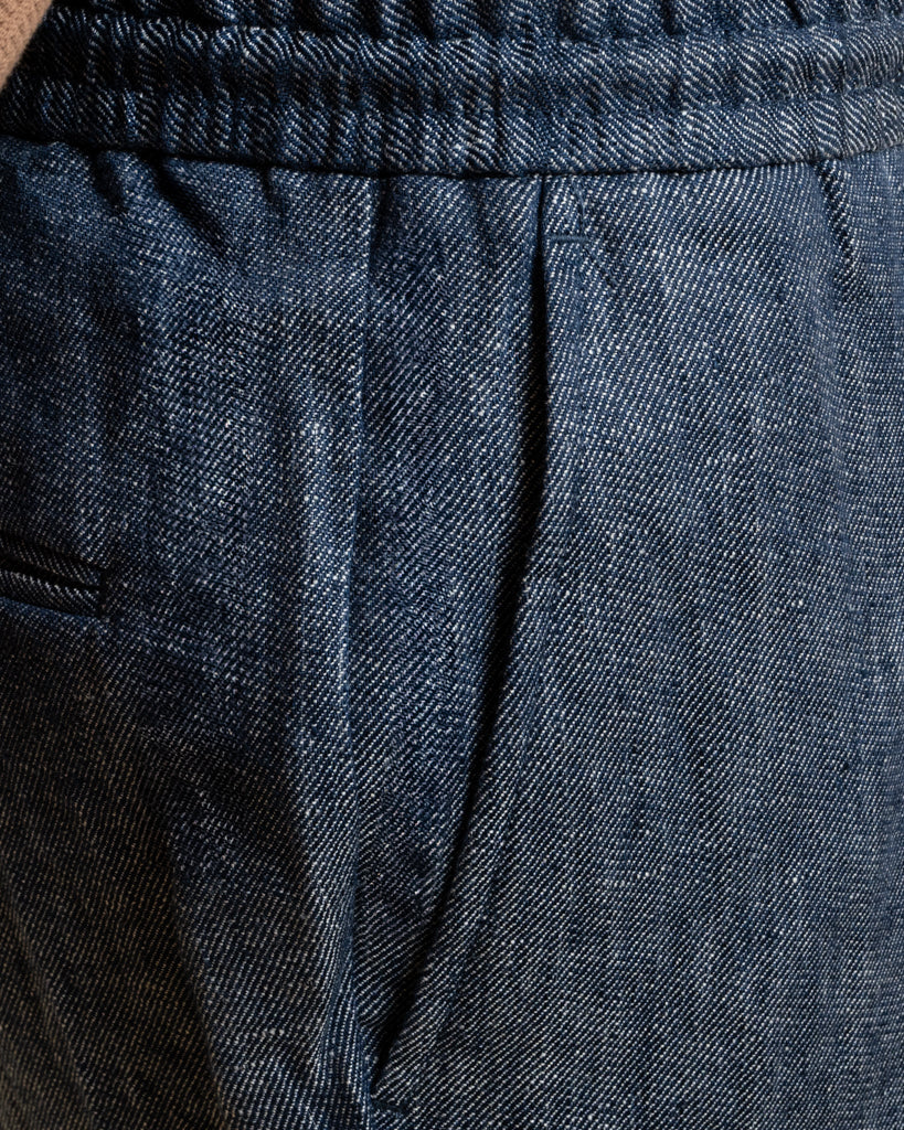 Pantalone Casual Blu Denim