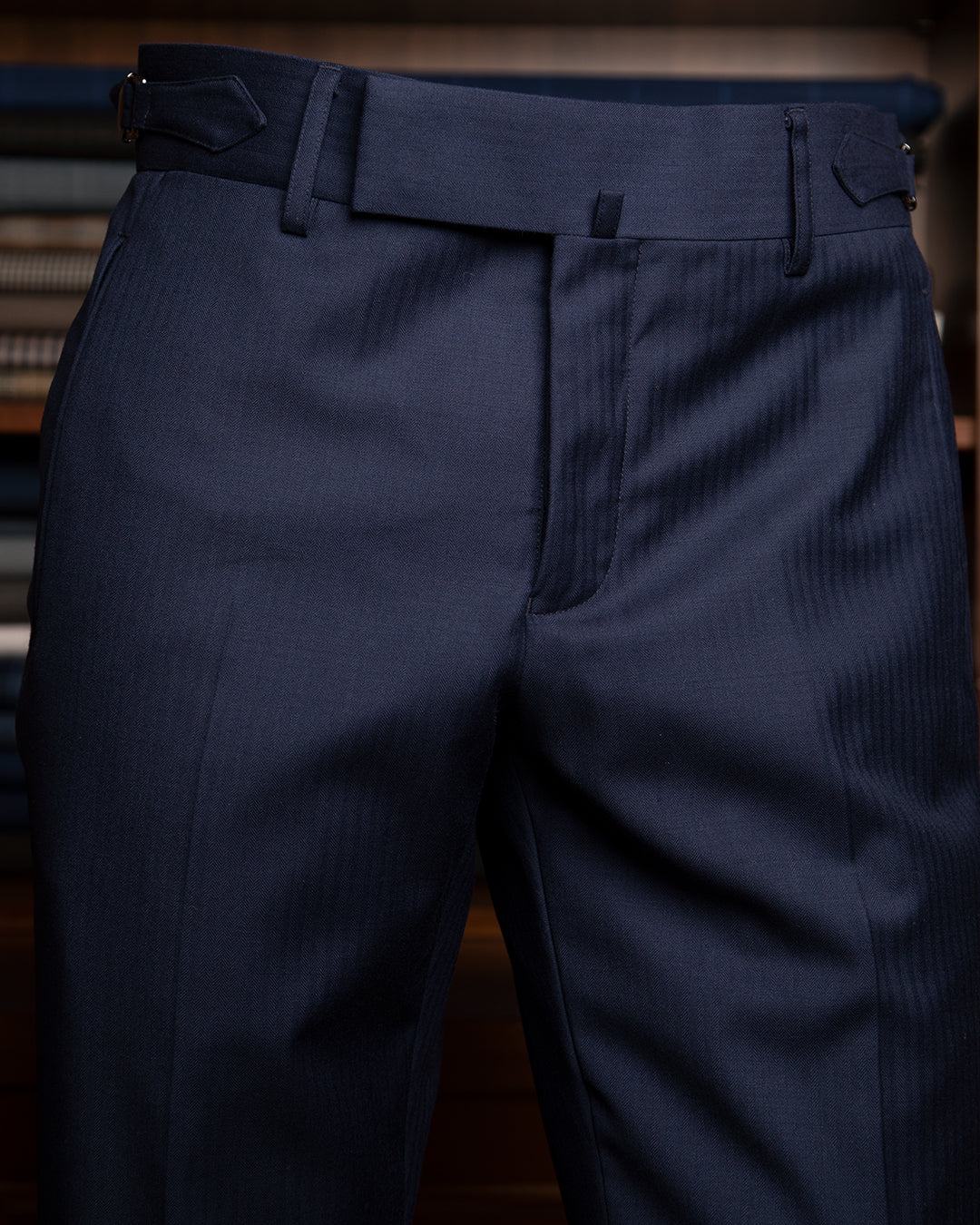 Abito Modernico Blu Scuro Spinato