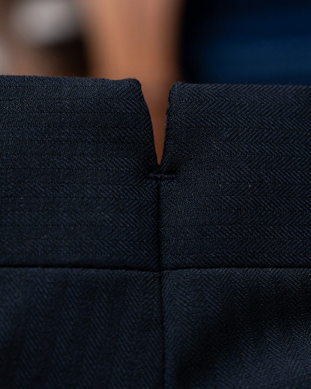 Tiziano Blue Herringbone Pants