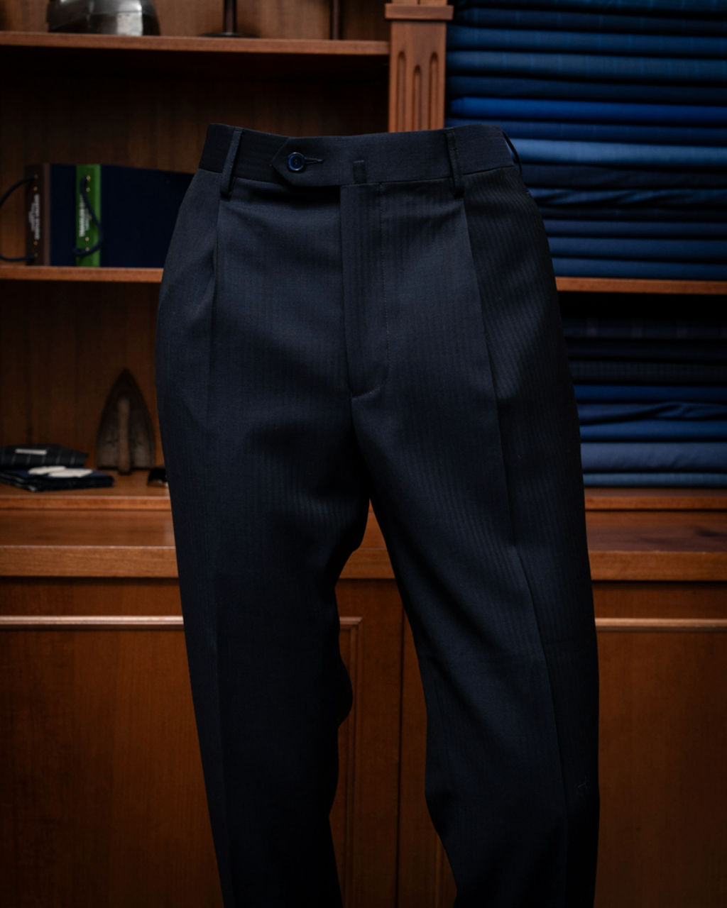 Pantalone Tiziano Blu Spinato