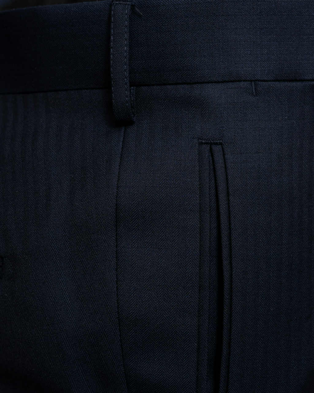 Tiziano Blue Herringbone Pants