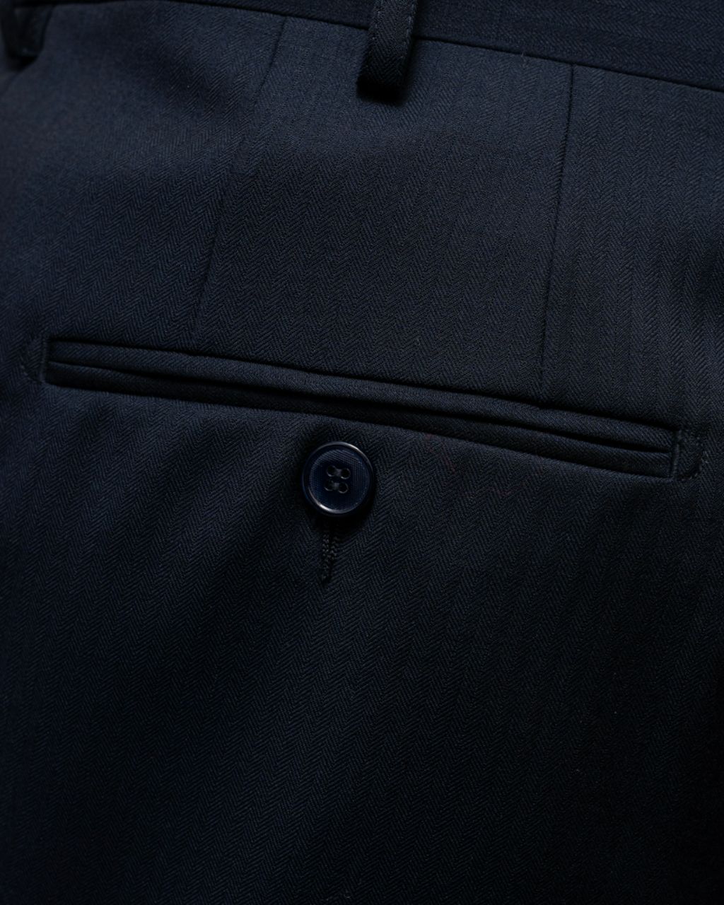 Tiziano Blue Herringbone Pants