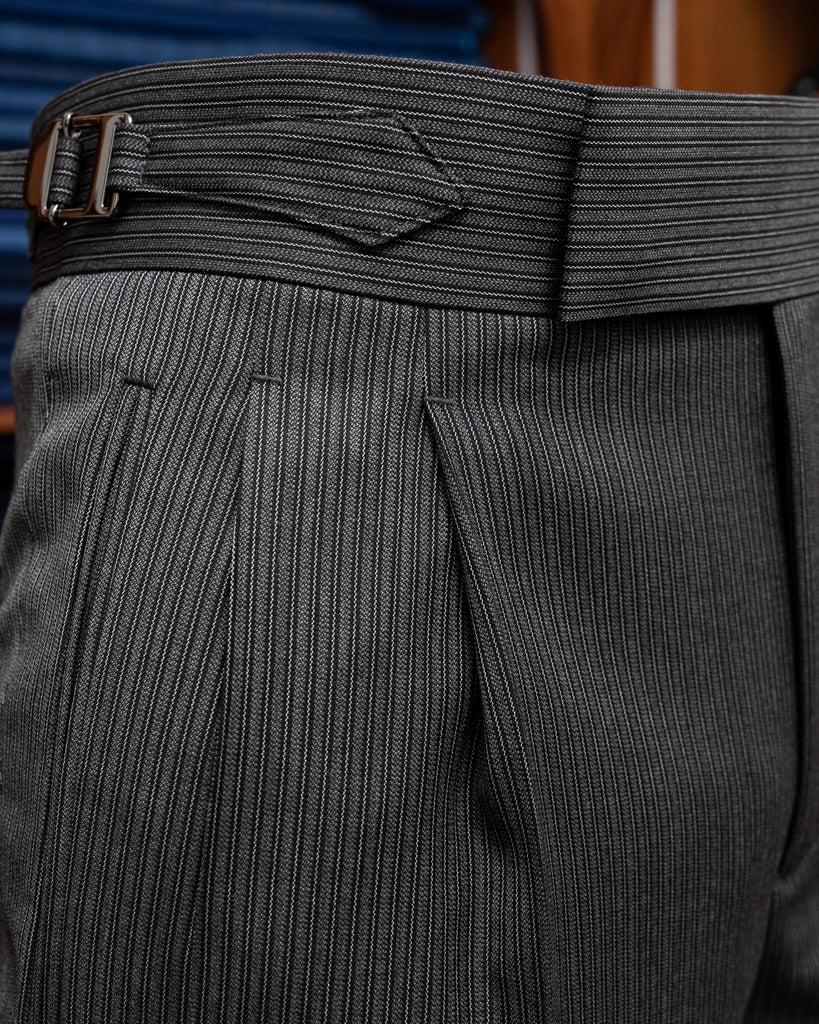 Gray Striped Borromini Pants