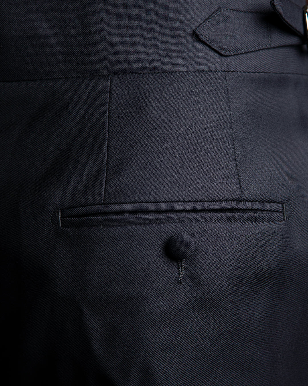 Navy Blue Tuxedo with Blue Satin