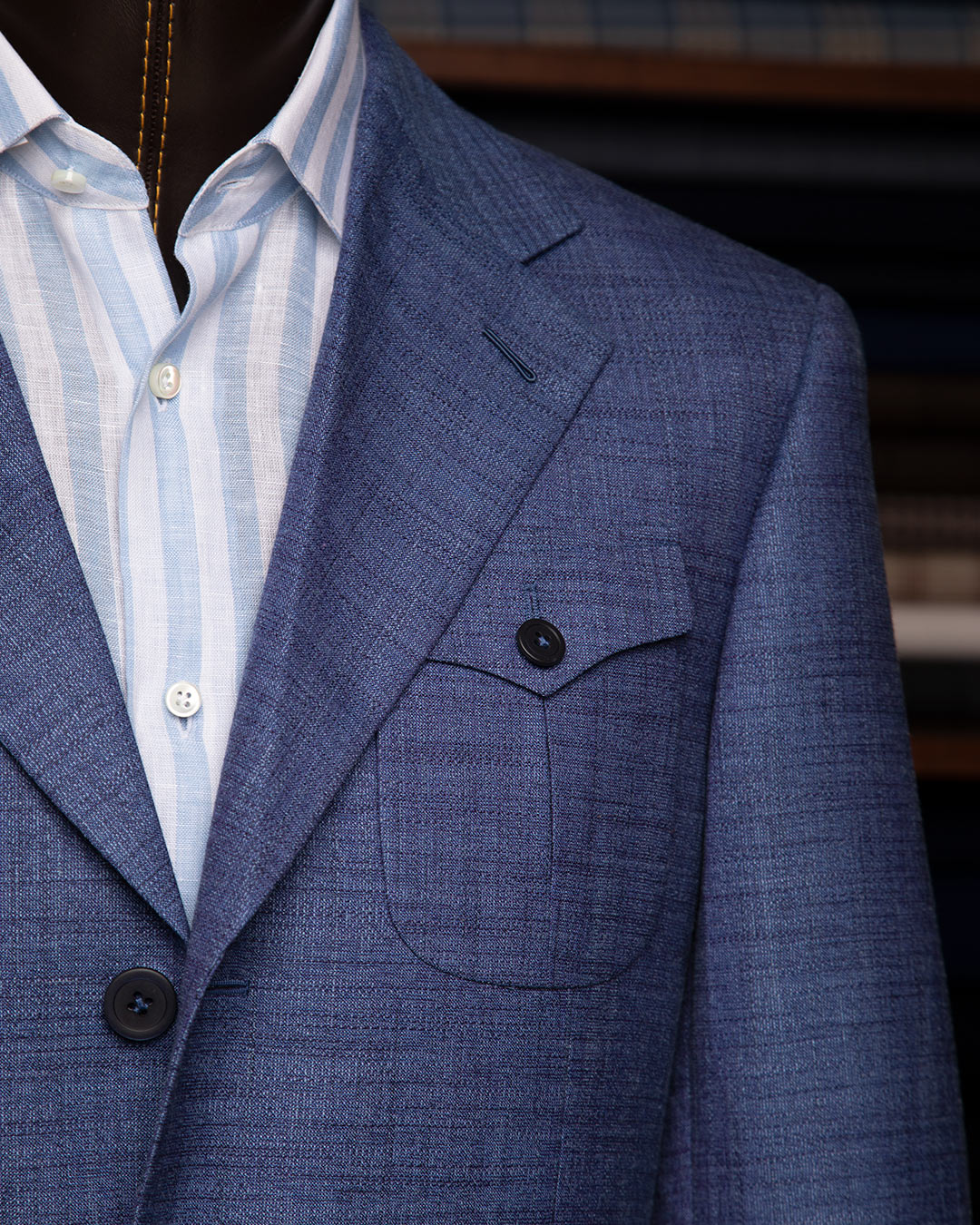 Sahariana Azzurro Melange