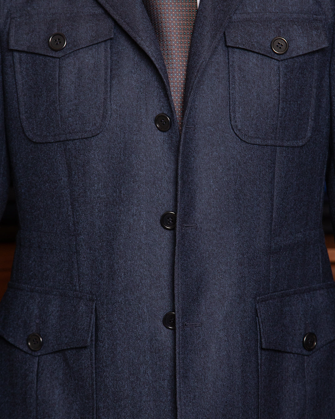 Sahariana Herringbone Blue