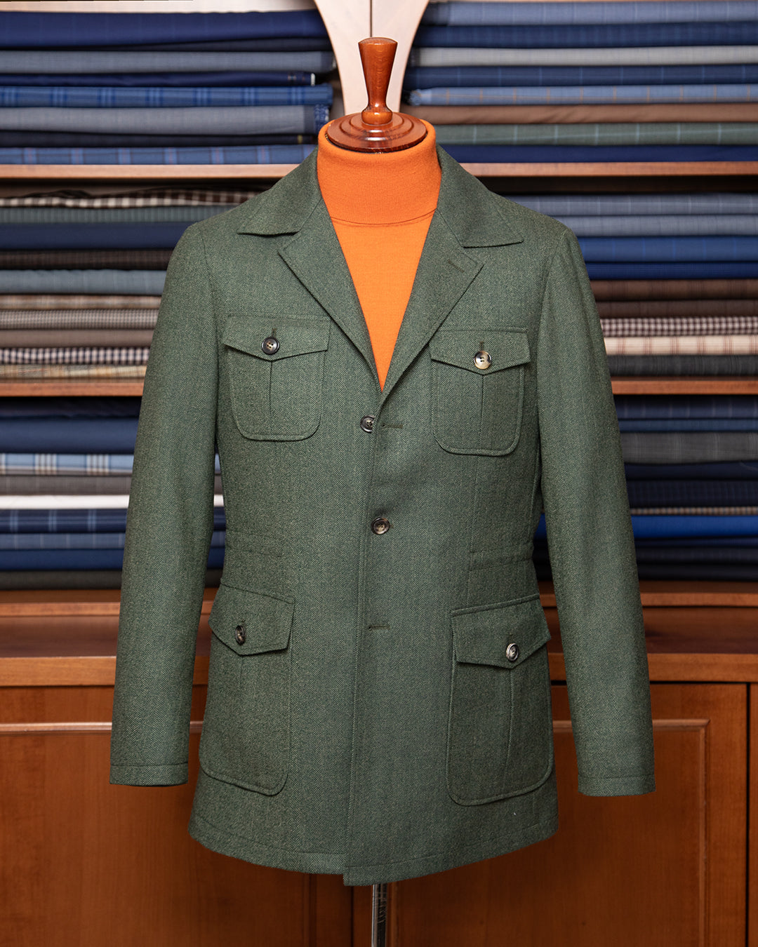 Herringbone Green Saharian