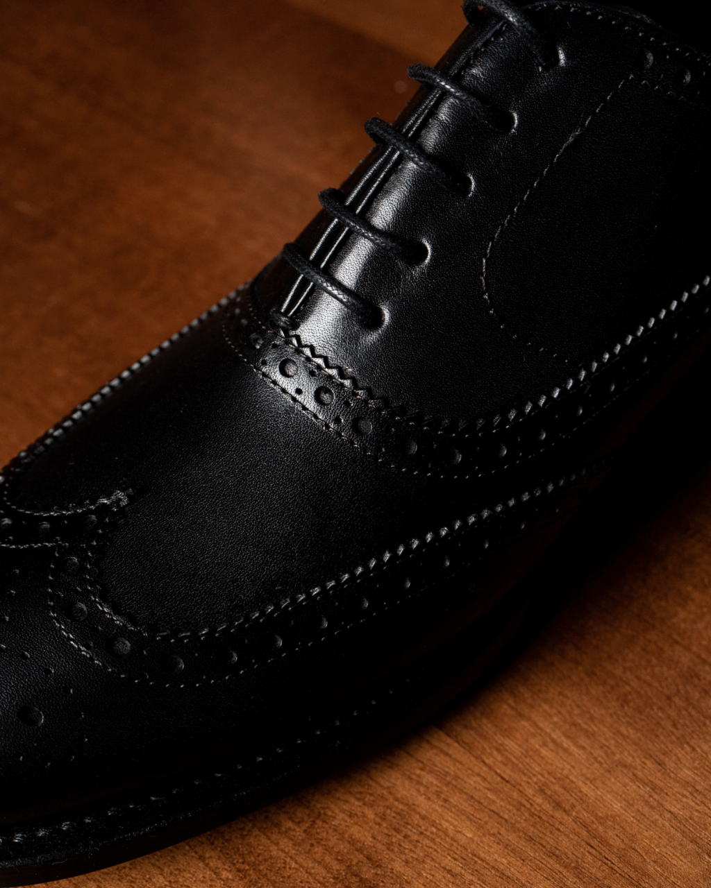 Scarpa Nera Full Brogue