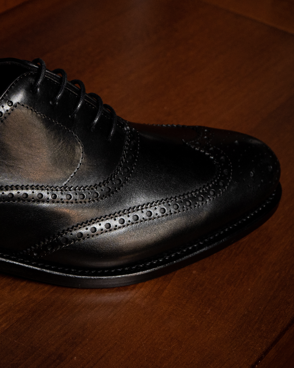 Scarpa Nera Full Brogue