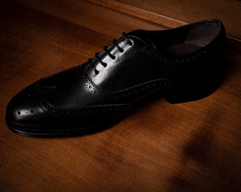 Scarpa Nera Full Brogue