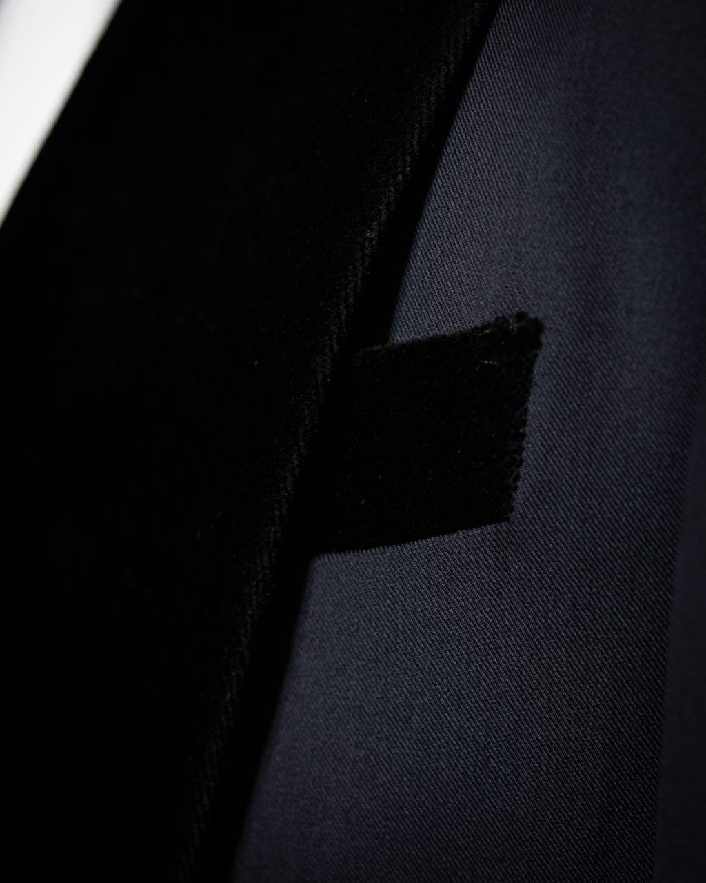 Caravaggio Black Matte Tuxedo with Velvet