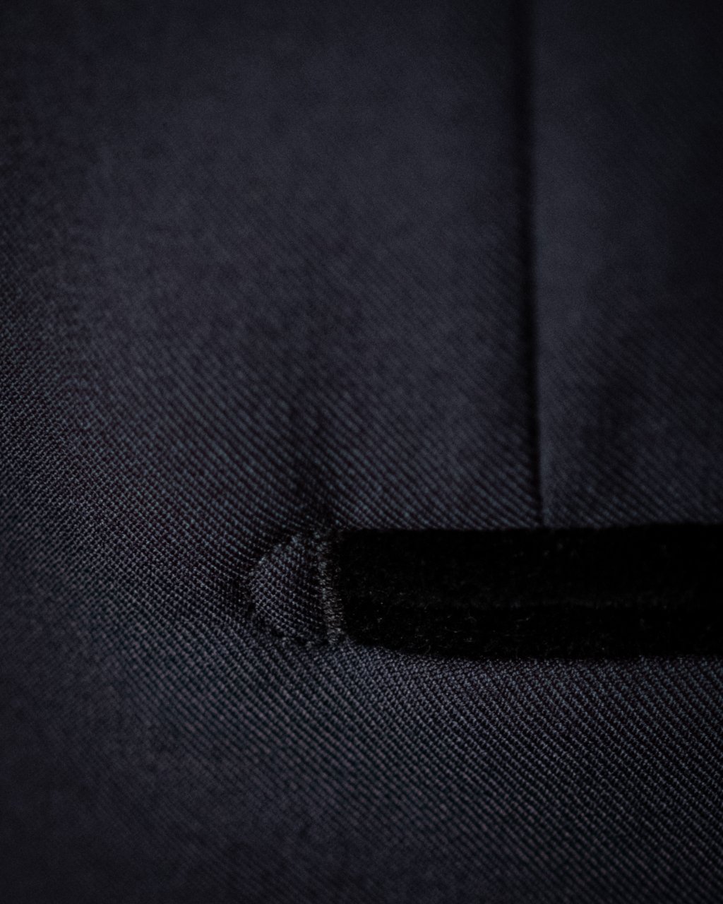 Caravaggio Black Matte Tuxedo with Velvet