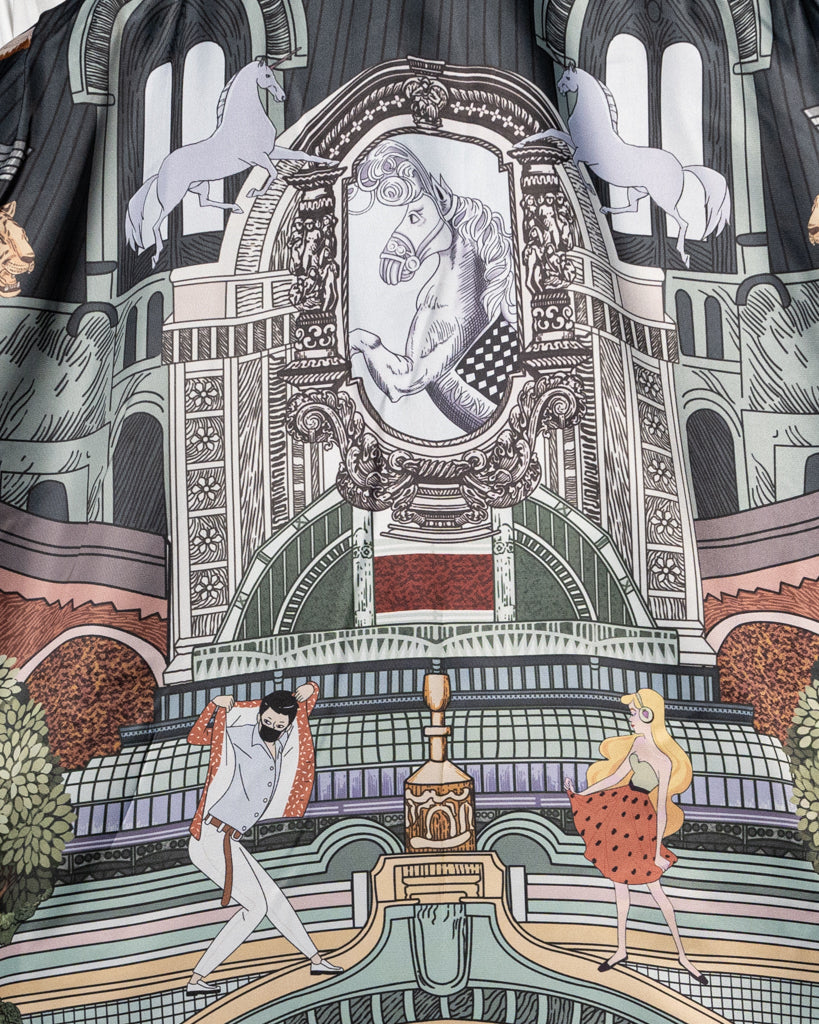 Donatello Black Shiny Tuxedo with Vest