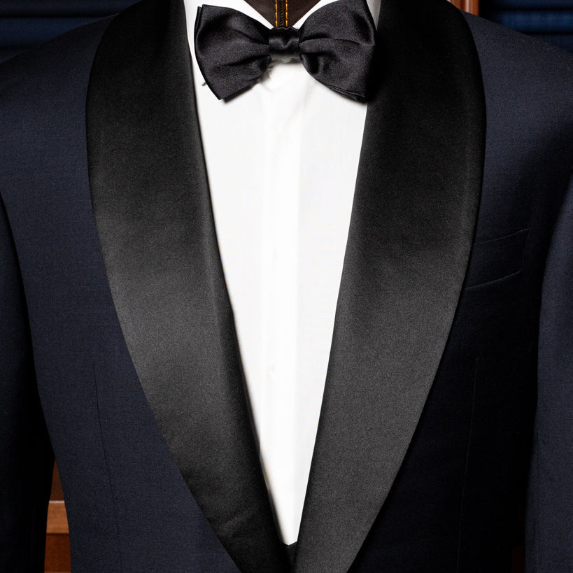 Donatello Black Shiny Tuxedo with Vest