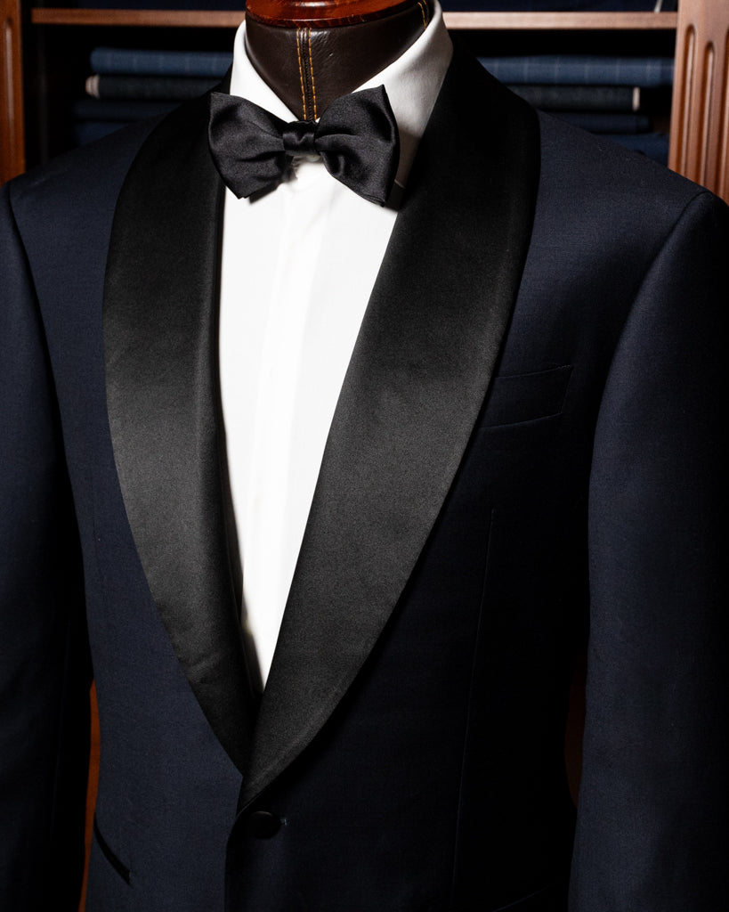 Donatello Black Shiny Tuxedo with Vest