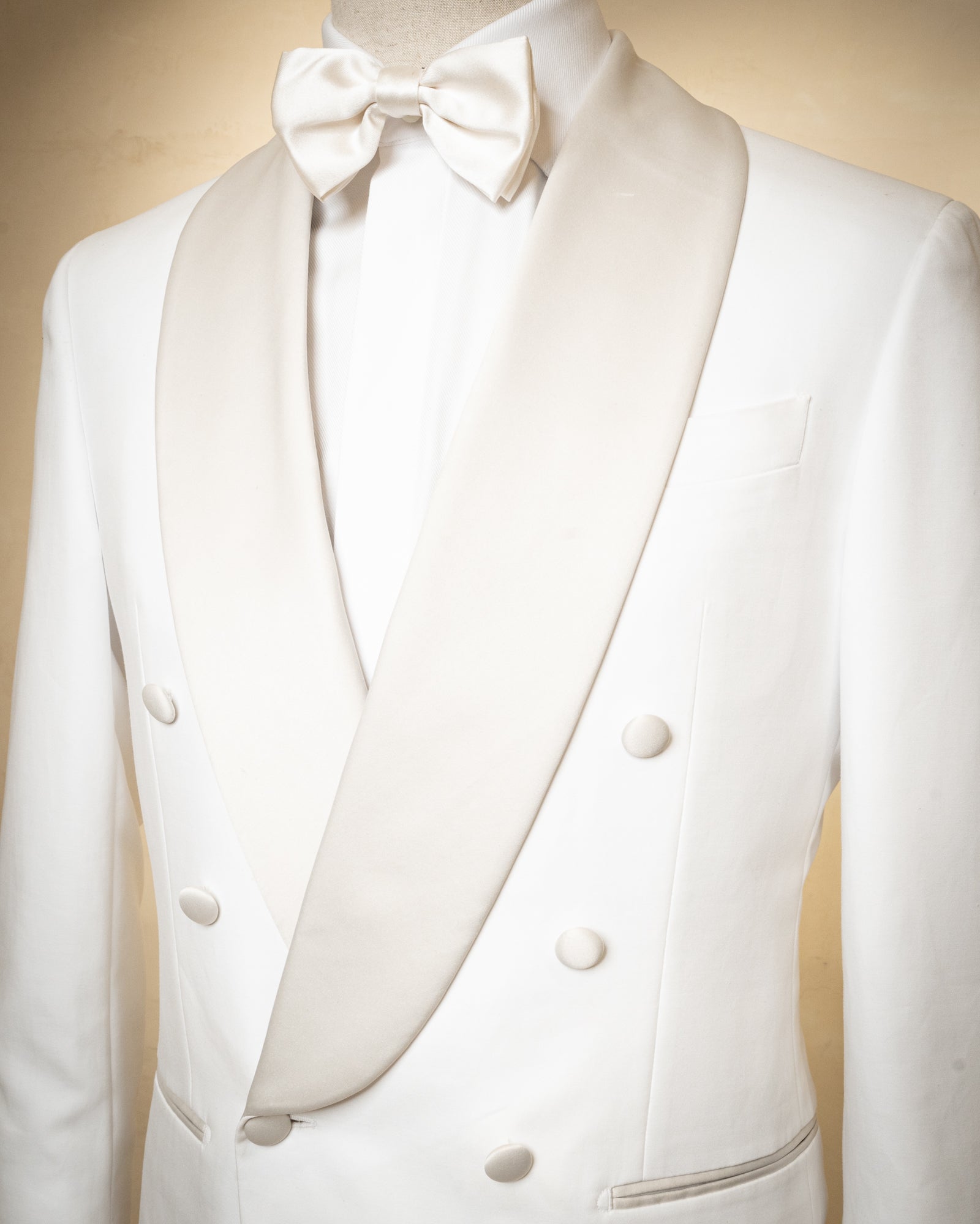 White Double Breasted Tuxedo