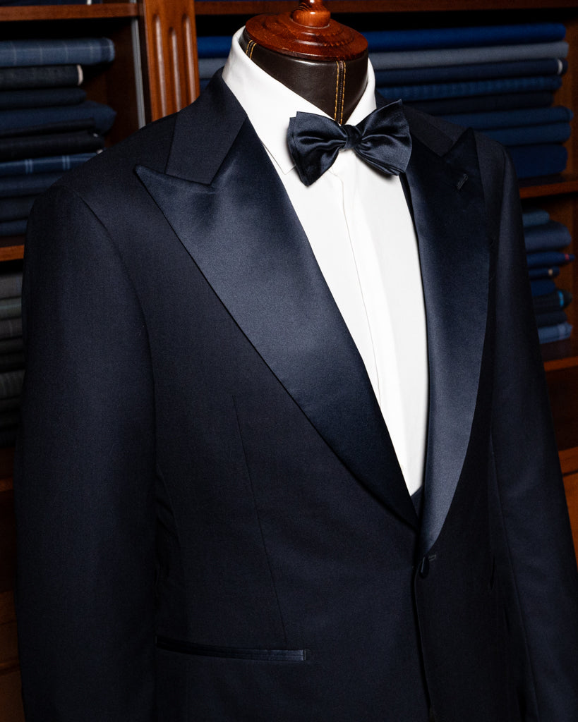 Smoking Michelangelo Blu Scuro con Gilet