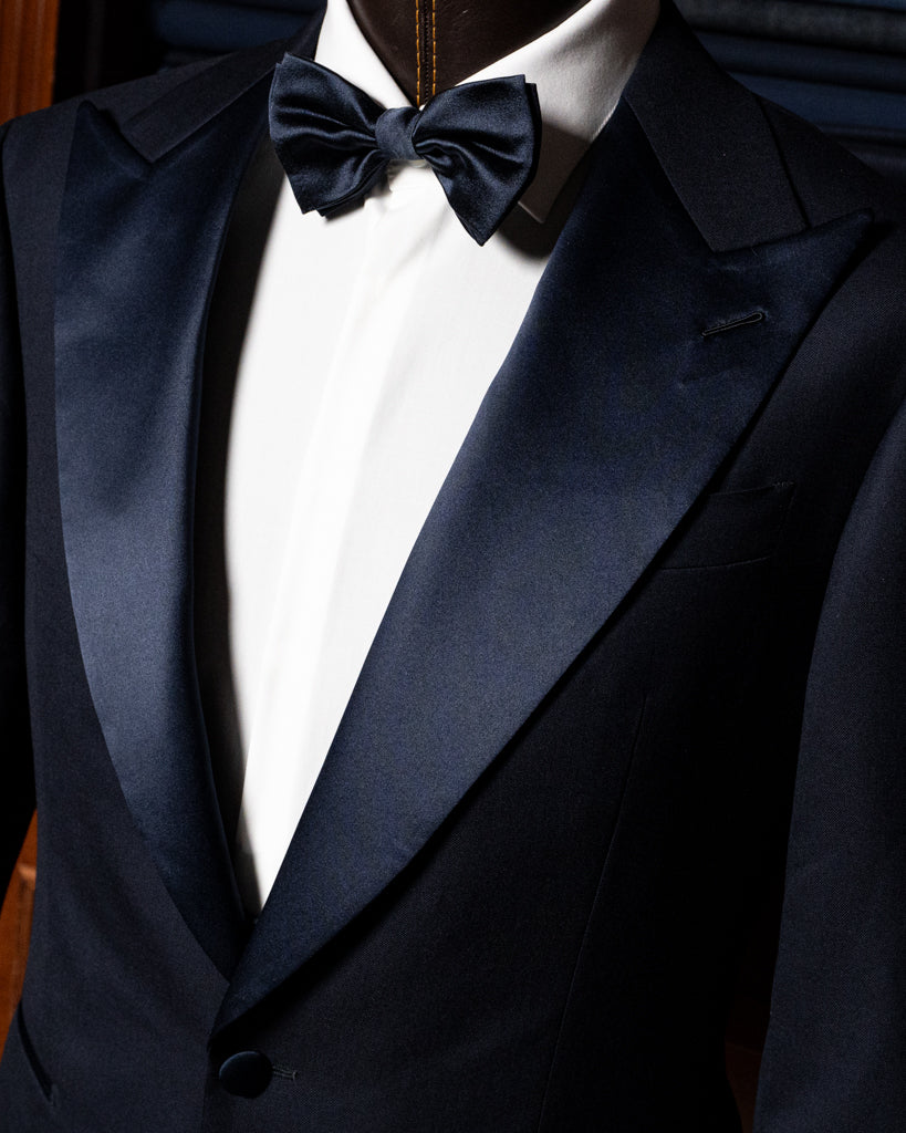 Smoking Michelangelo Blu Scuro con Gilet