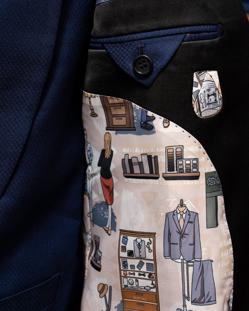 Michelangelo Blue Navy Tuxedo