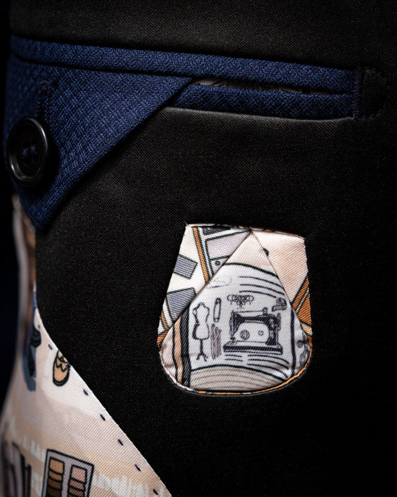 Michelangelo Blue Navy Tuxedo