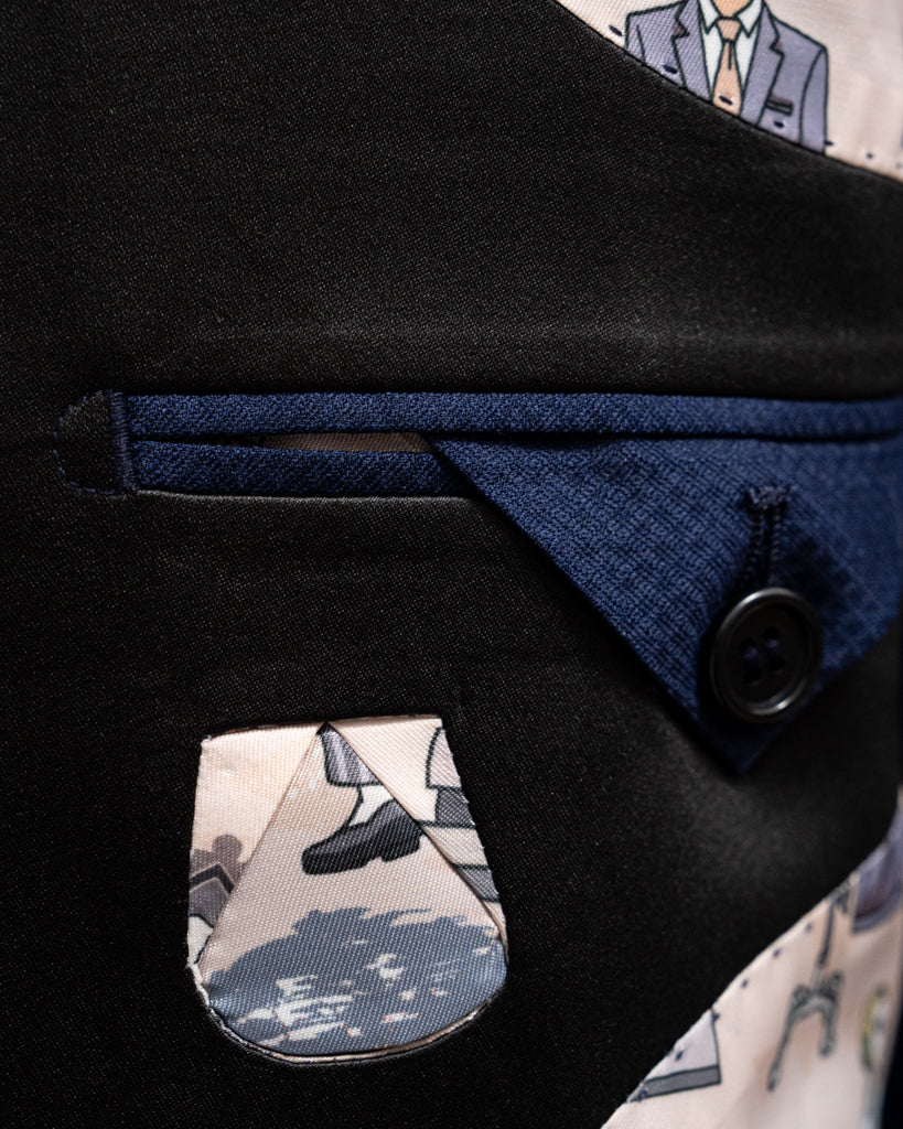 Michelangelo Blue Navy Tuxedo