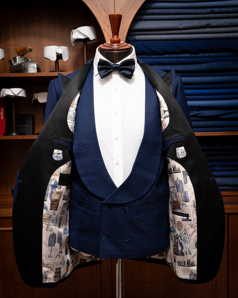 Michelangelo Blue Navy Tuxedo