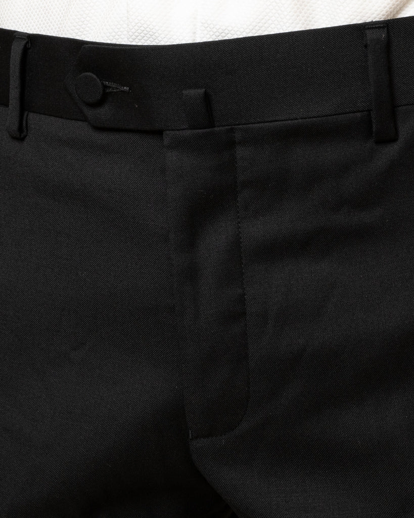 Michelangelo Midnight Blue Tuxedo with Black Satin