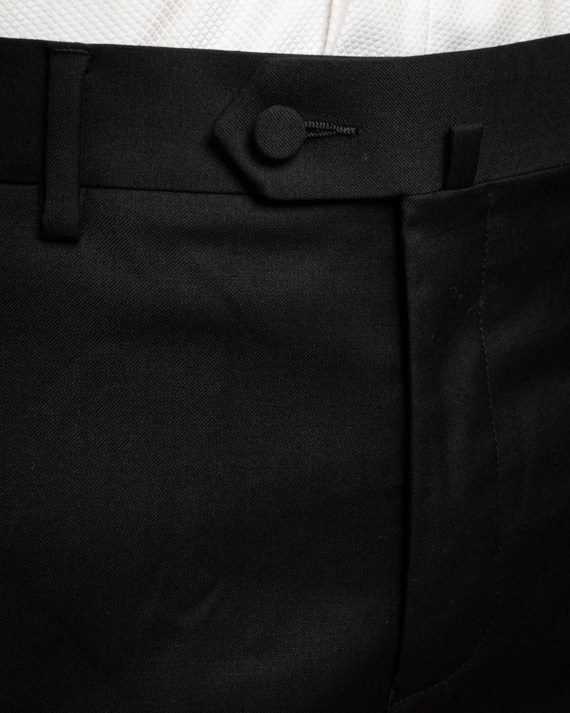 Michelangelo Midnight Blue Tuxedo with Black Satin