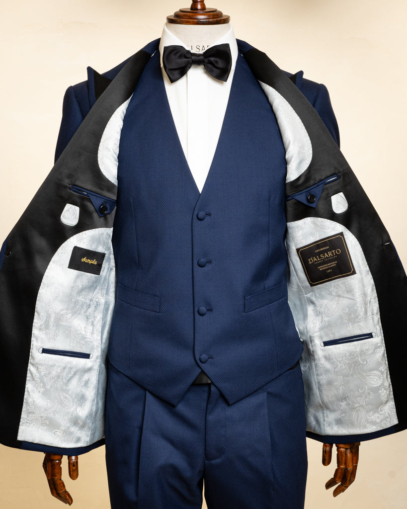 Michelangelo Blue Bird's Eye Tuxedo