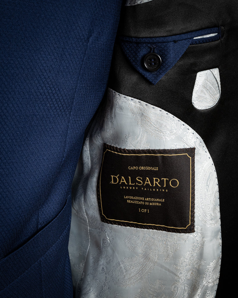 Michelangelo Blue Bird's Eye Tuxedo