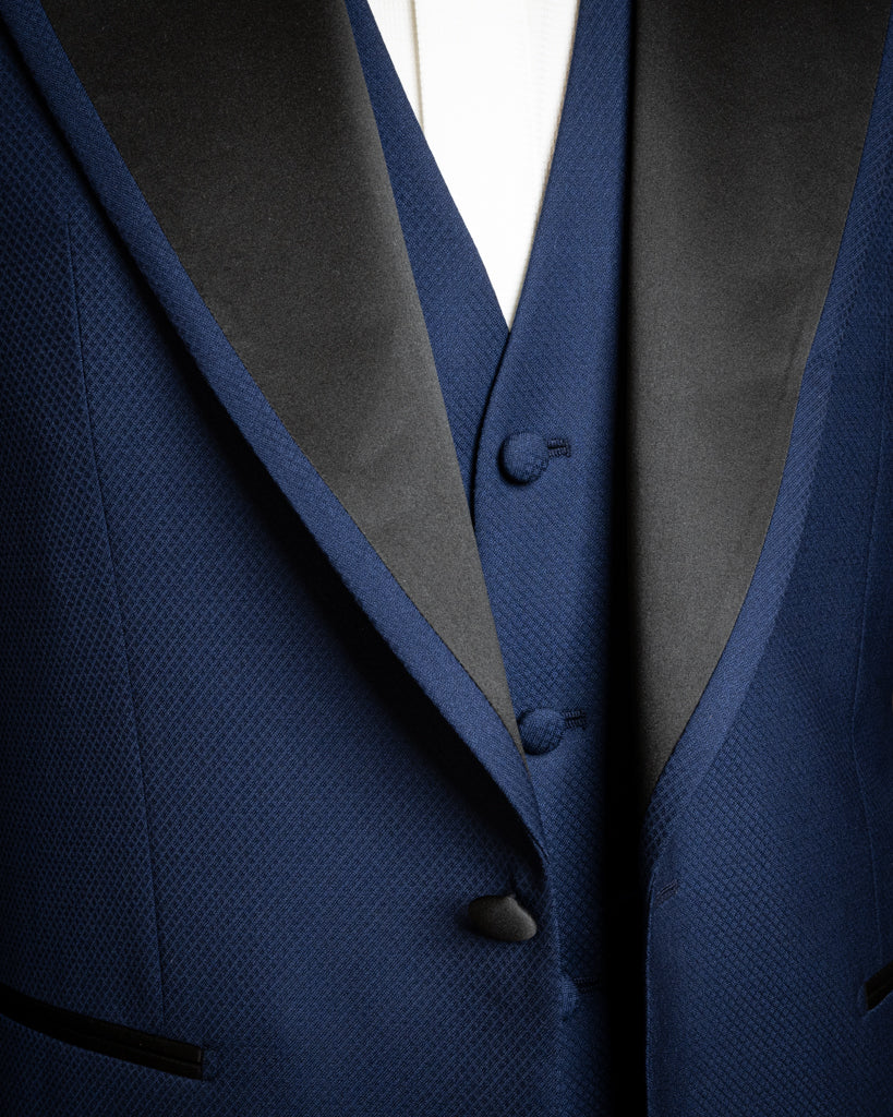 Michelangelo Blue Bird's Eye Tuxedo