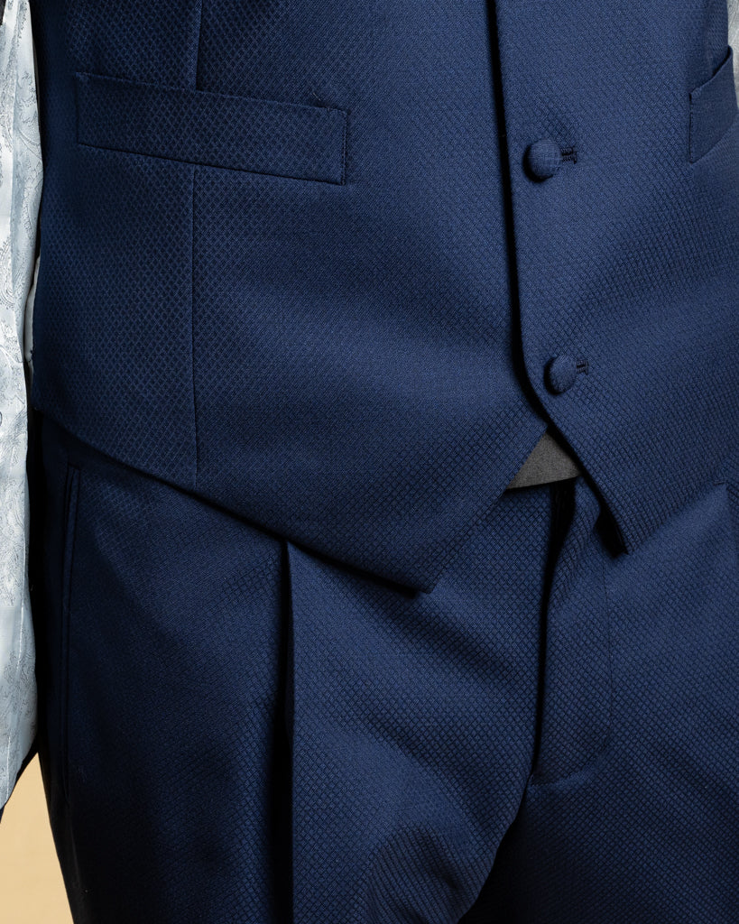 Michelangelo Blue Bird's Eye Tuxedo