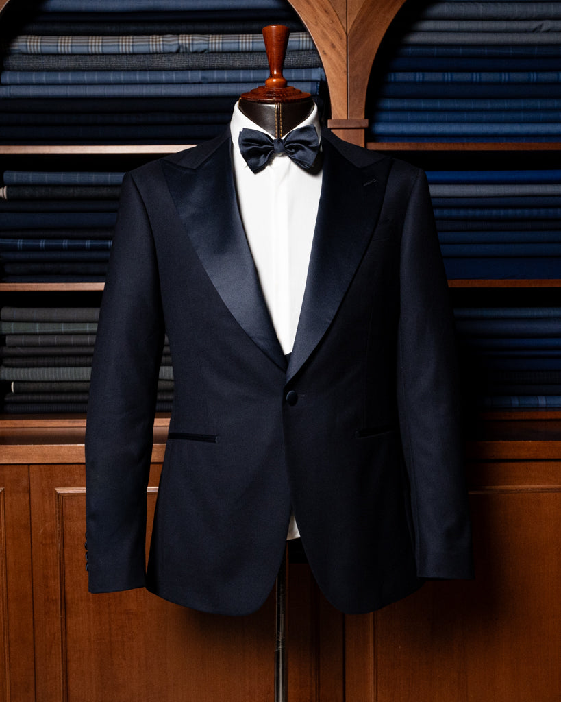 Smoking Michelangelo Blu Petrolio Scuro con Gilet