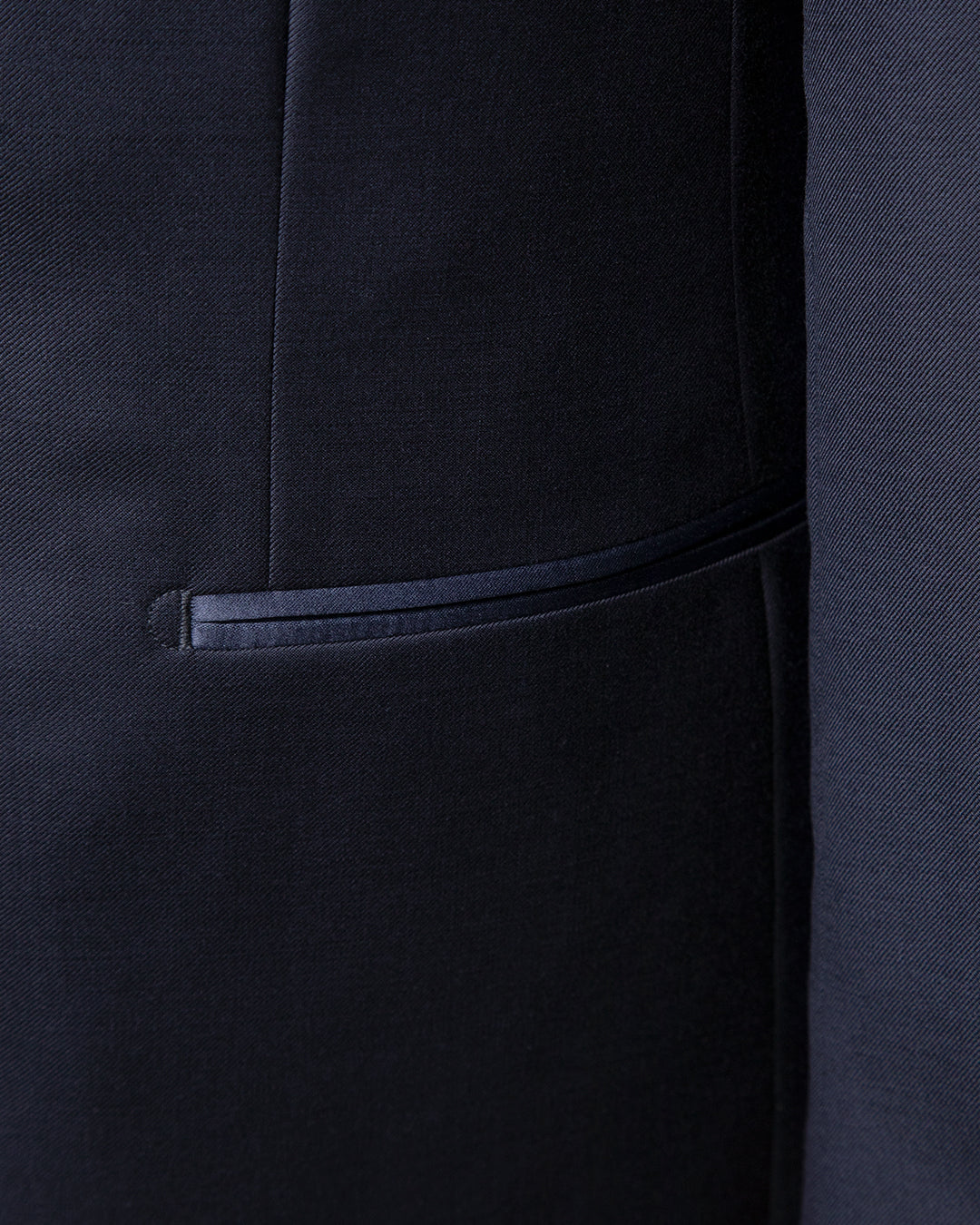 Navy Blue Tuxedo with Blue Satin