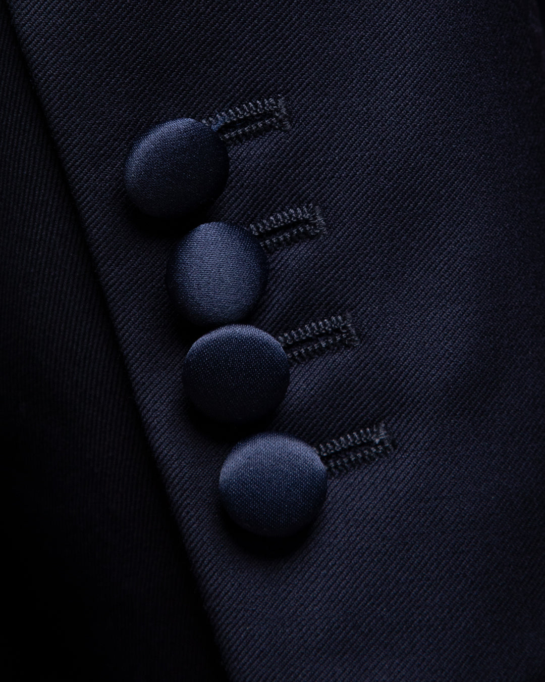 Navy Blue Tuxedo with Blue Satin