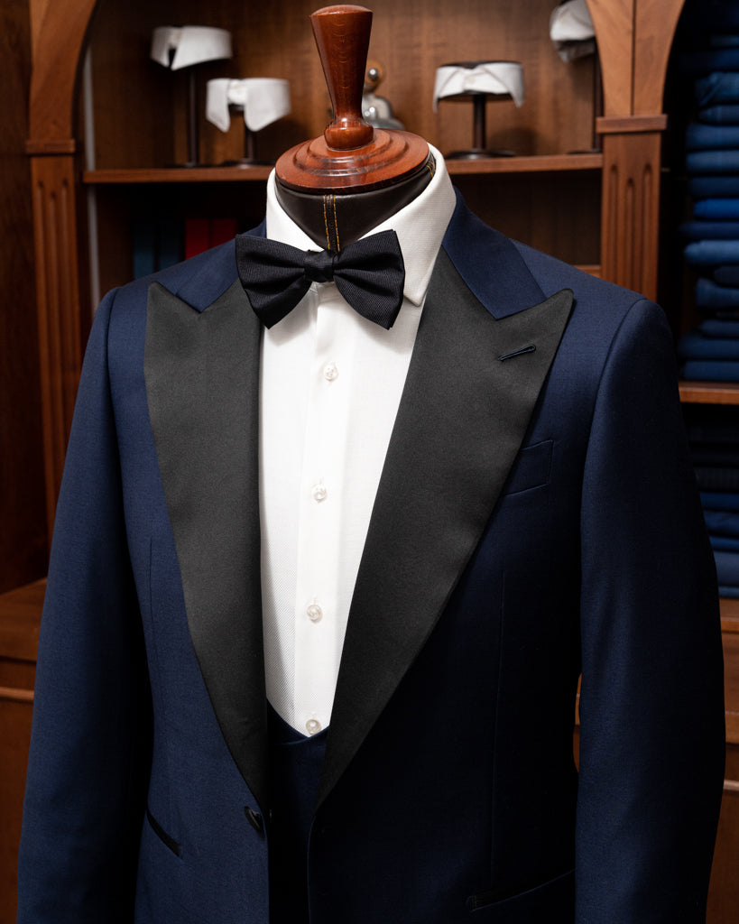 Smoking Michelangelo Open Blue con Raso Nero