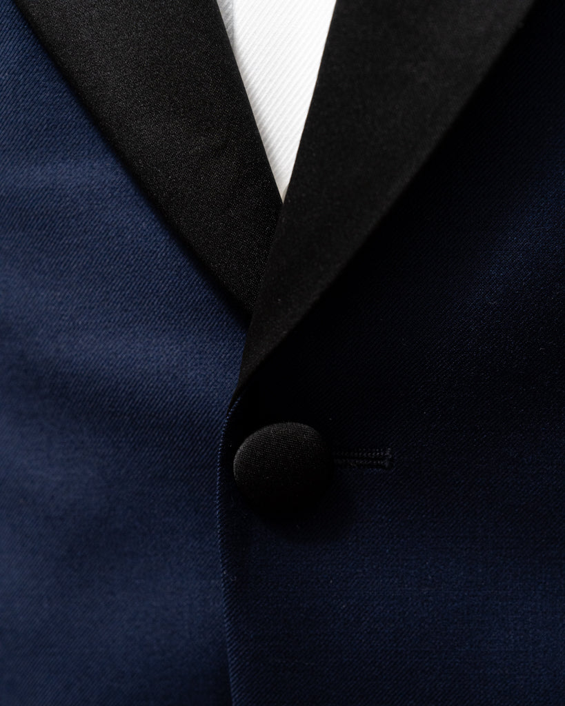 Smoking Michelangelo Open Blue con Raso Nero