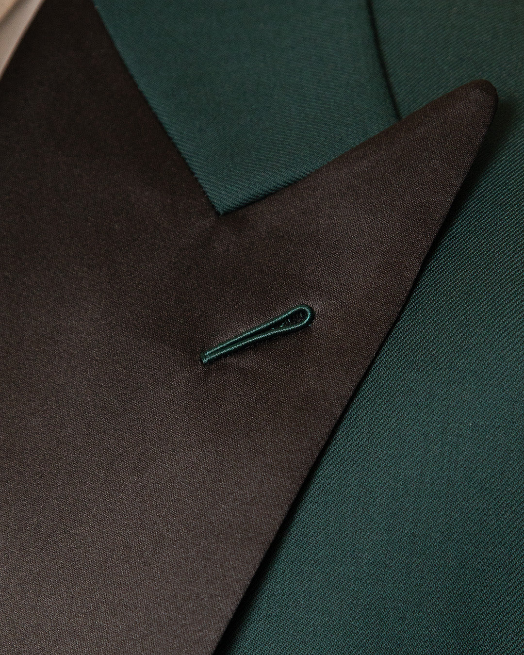 Smoking Michelangelo Verde Scuro con Gilet Nero