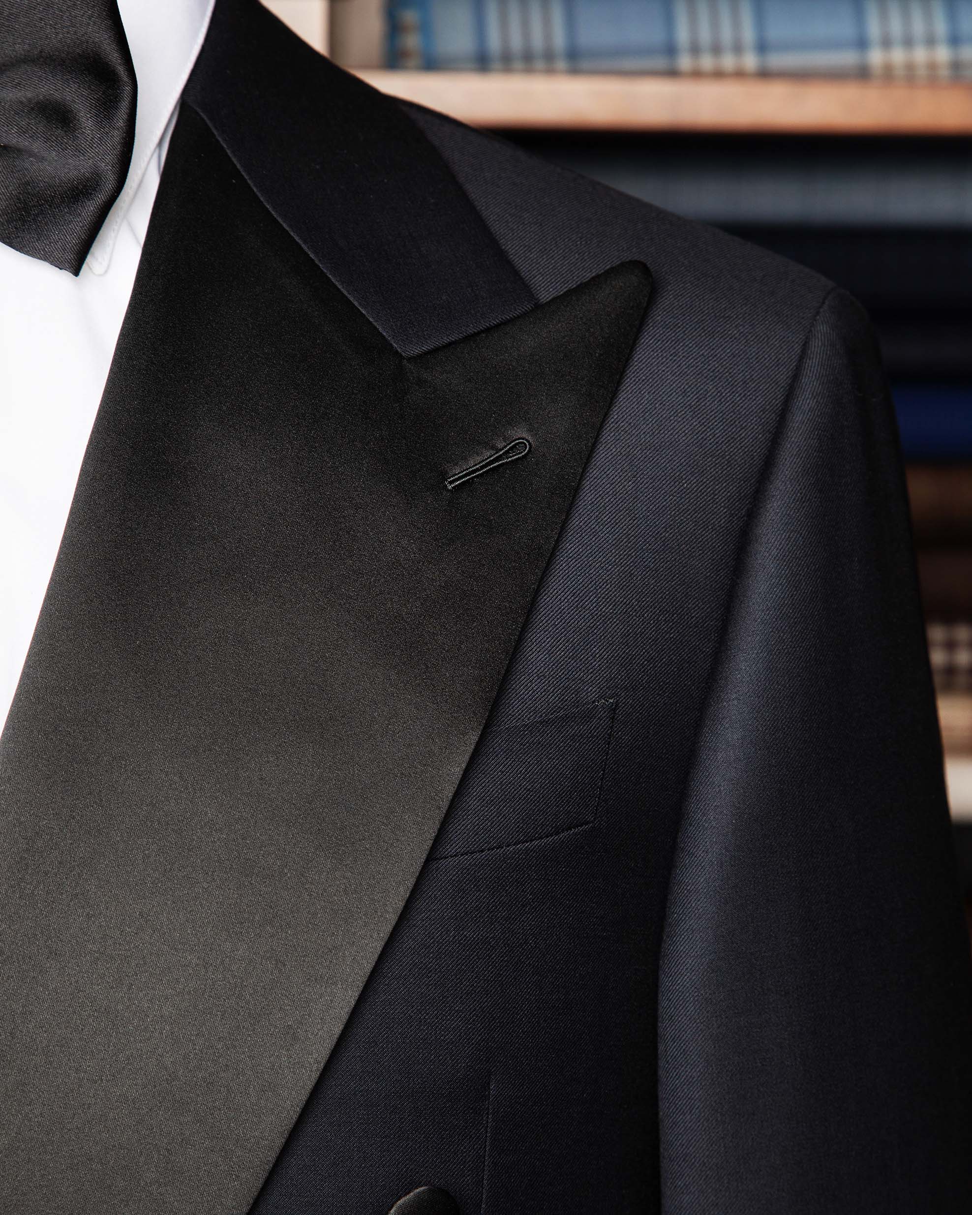 Perugino Blue Tuxedo with Black Lapel