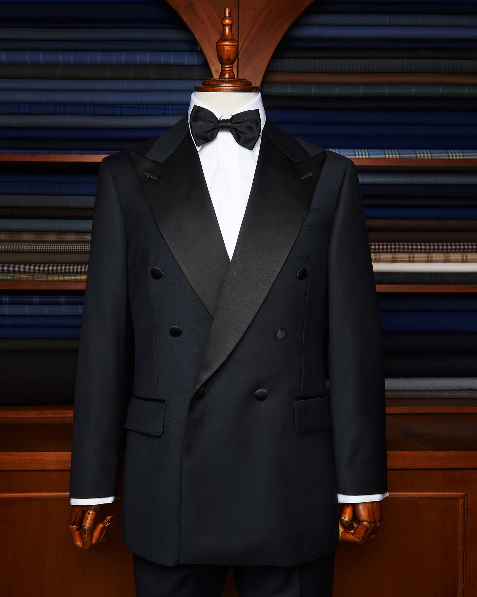 Perugino Blue Tuxedo with Black Lapel