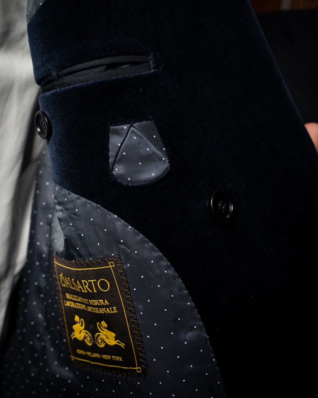 Blue Grinta Tuxedo with Velvet