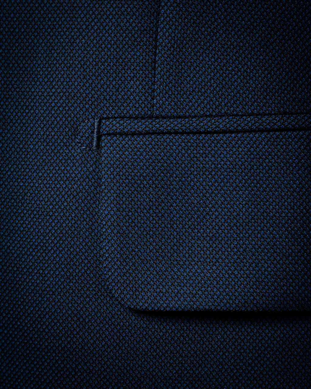 Abito Bernini Tre Pezzi Occhio di Pernice Blu Navy