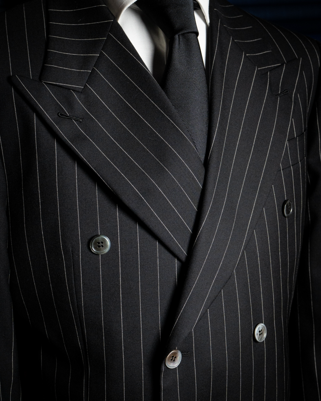 Abito Canova Gessato Grigio Scuro