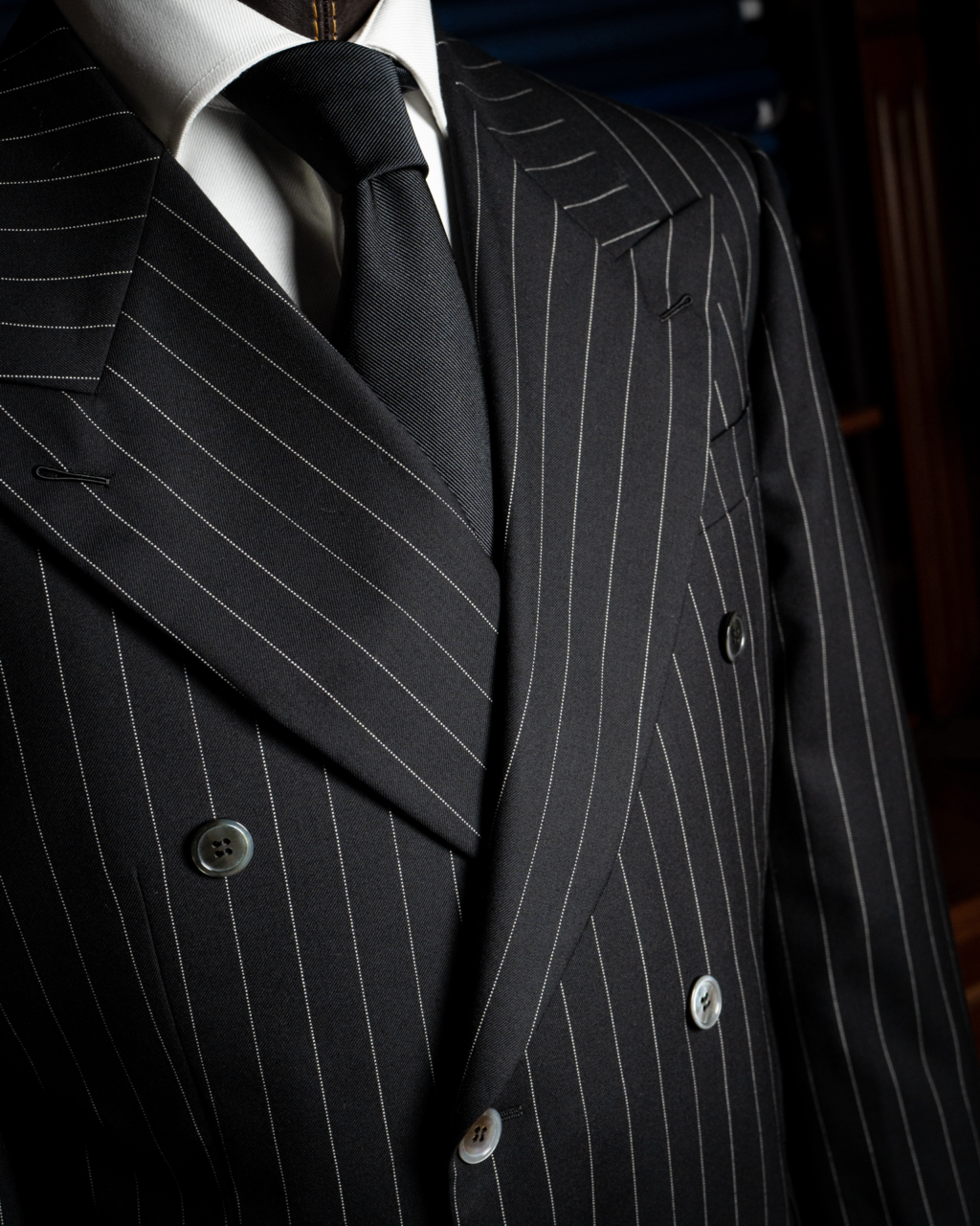 Abito Canova Gessato Grigio Scuro